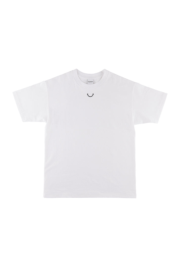 SS TSHIRT SMILE/WHT