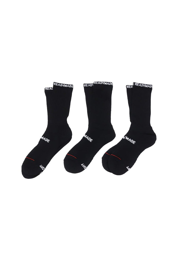3P CREWSOCKS LOGO/BLK