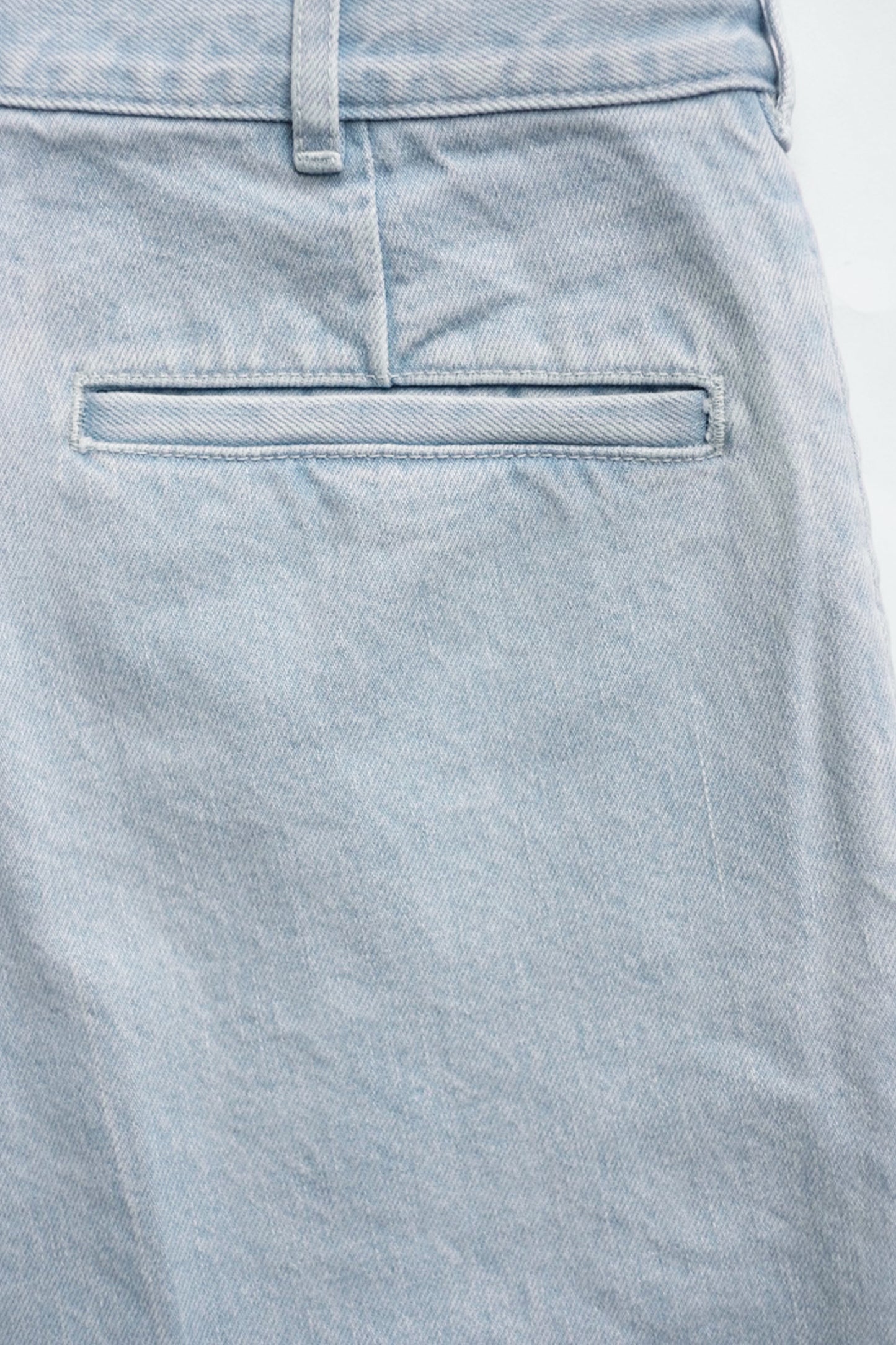 DENIM WIDE TROUSERS