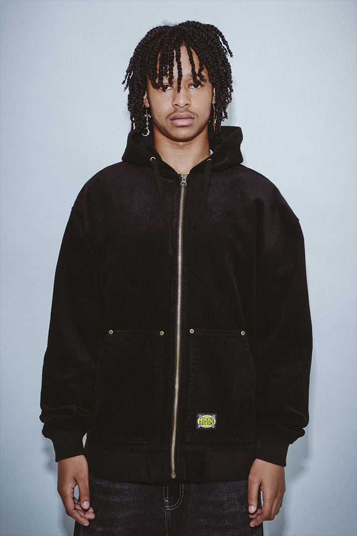 KO Corduroy Zip Hoodie Jacket
