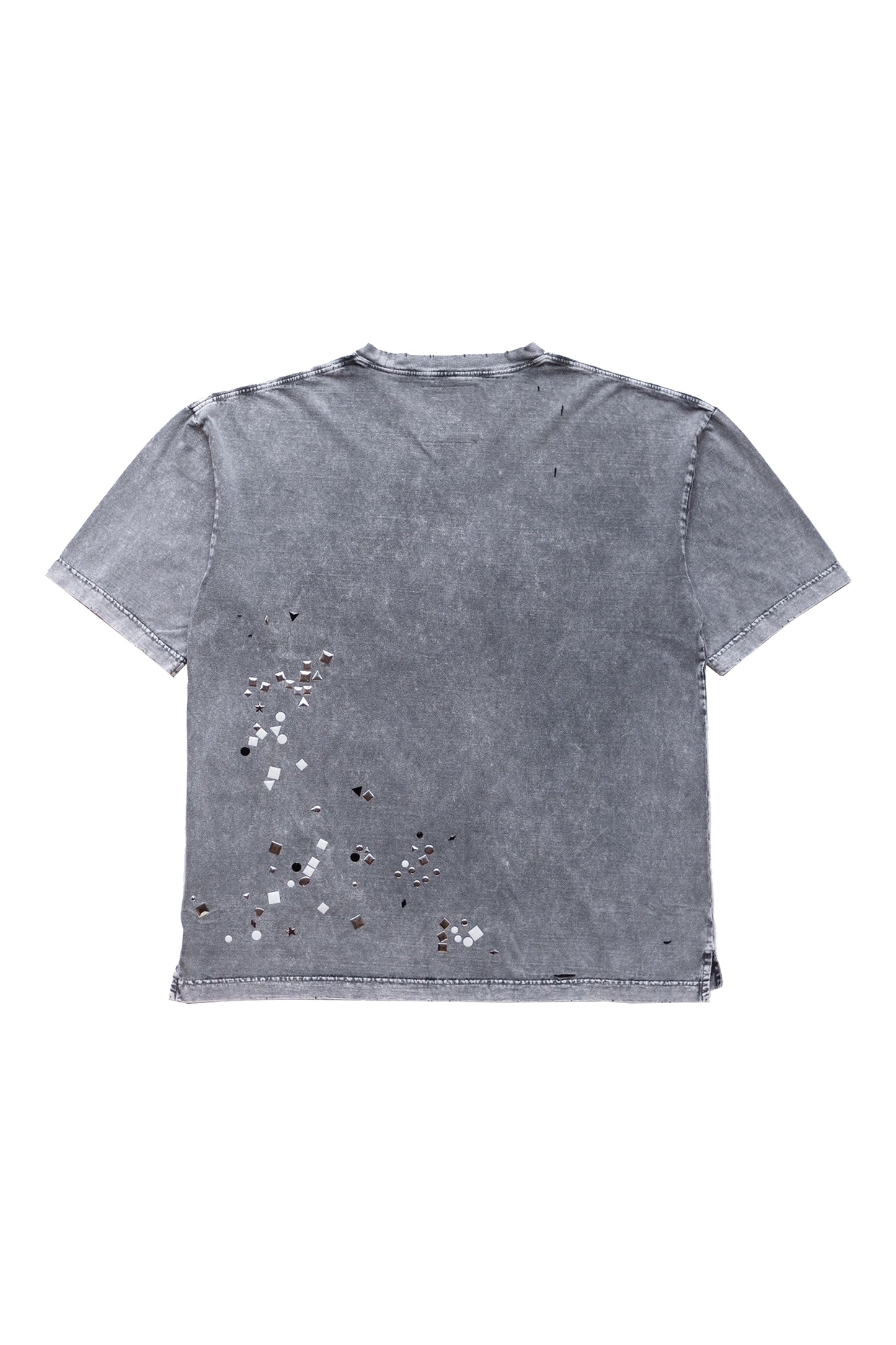 EMBELLISHED BLEACHED TEE