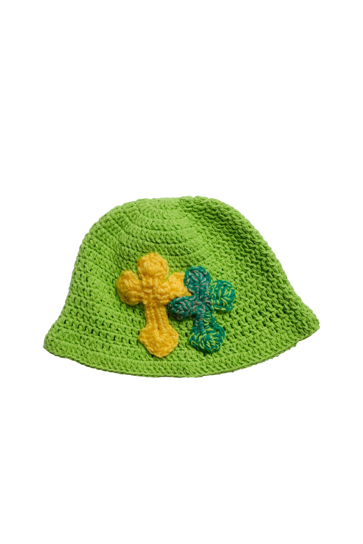 3D cross knit hat