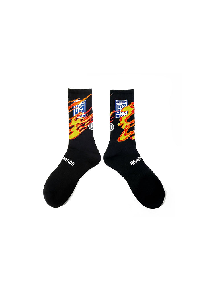 3P CREWSOCKS FIRE/BLK
