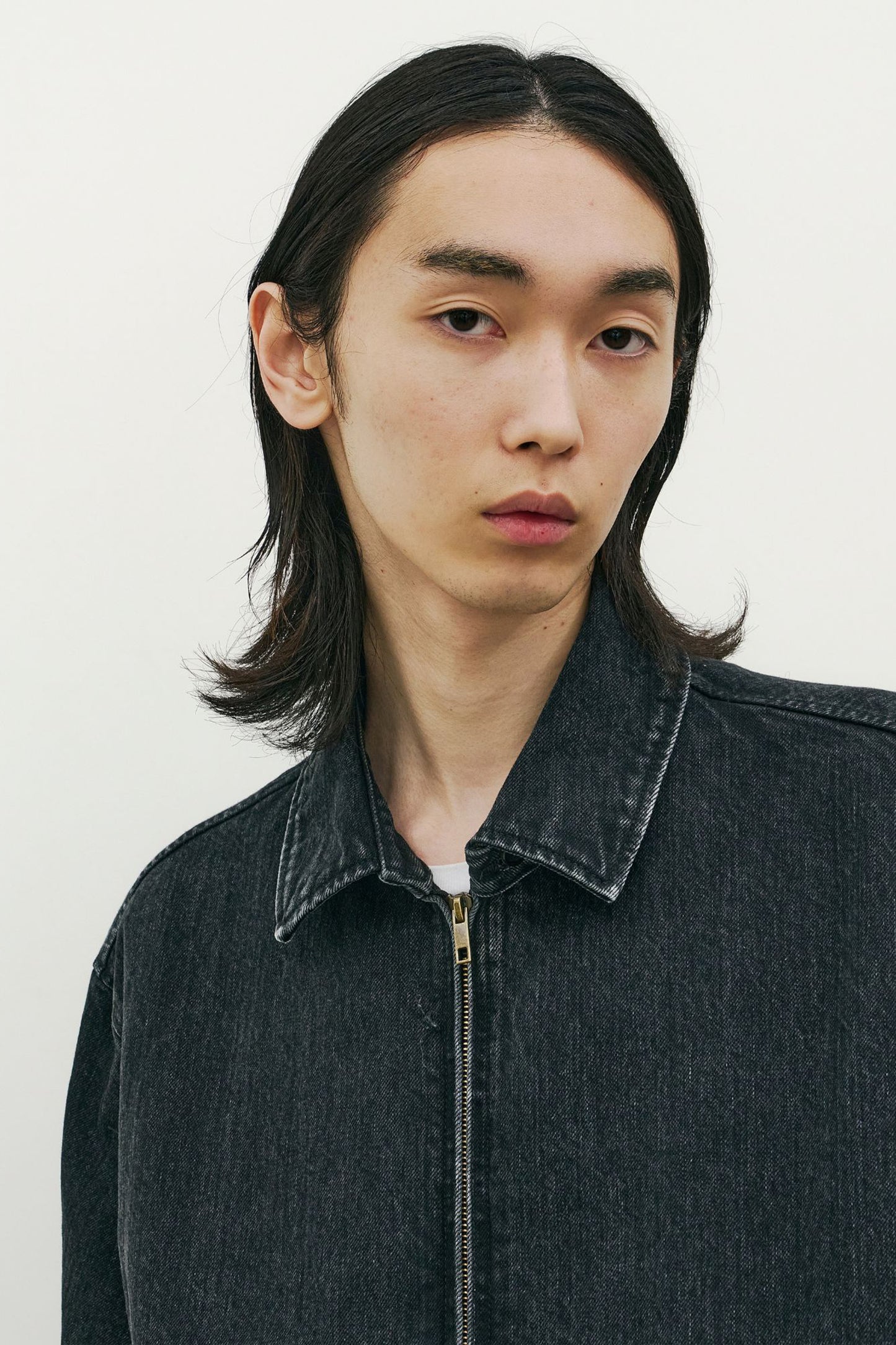 DENIM HARRINGTON JACKET