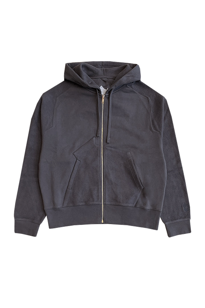 Knitted THOUGHT BUBBLE PANELLED HOODIE