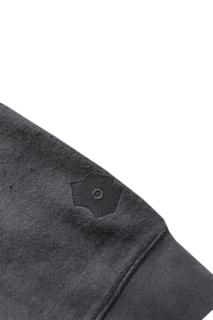 Knitted THOUGHT BUBBLE PANELLED HOODIE