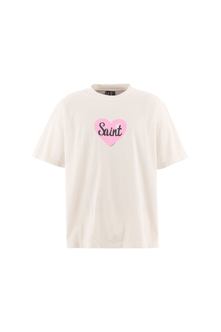 SS TEE/HEART SAINT/WHITE
