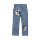 3D cross knit Denim