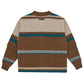 STRIPED KNIT  MOHAIR CARDIGAN