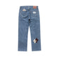 3D cross knit Denim