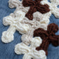 3D cross knit Denim