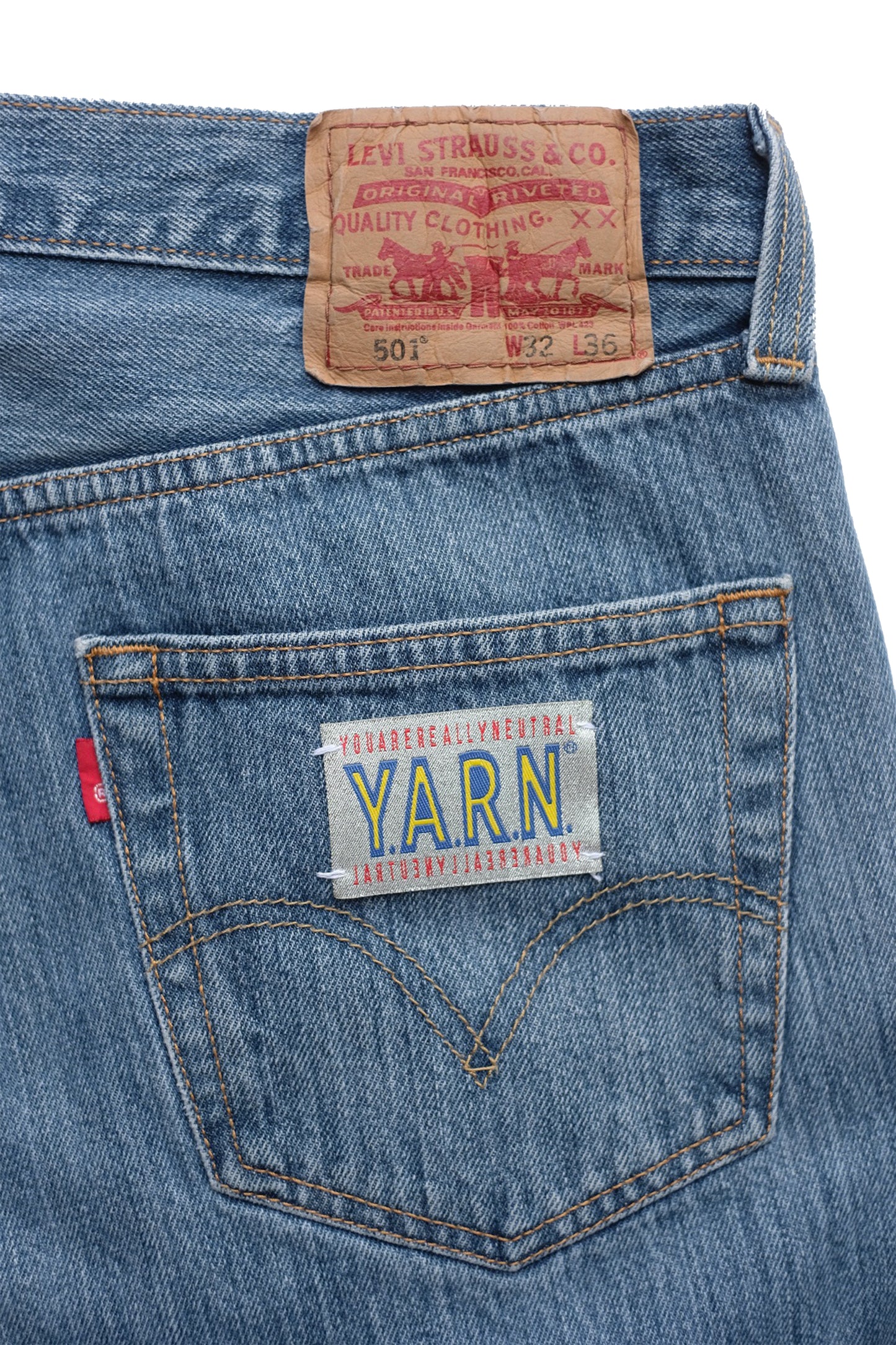 3D cross knit Denim