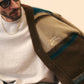 STRIPED KNIT  MOHAIR CARDIGAN
