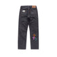 3D cross knit Denim
