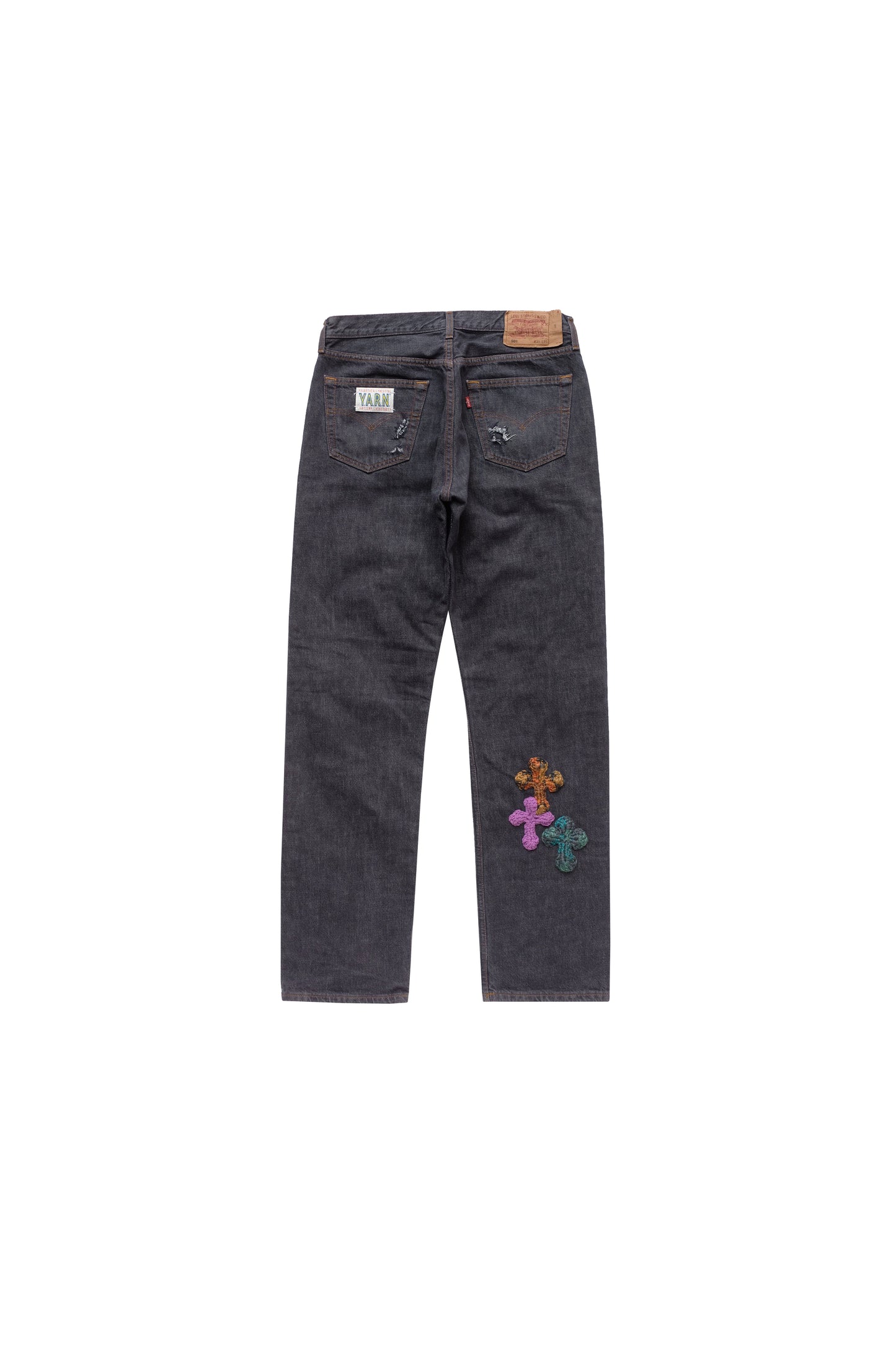 3D cross knit Denim