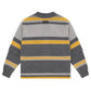 STRIPED KNIT  MOHAIR CARDIGAN