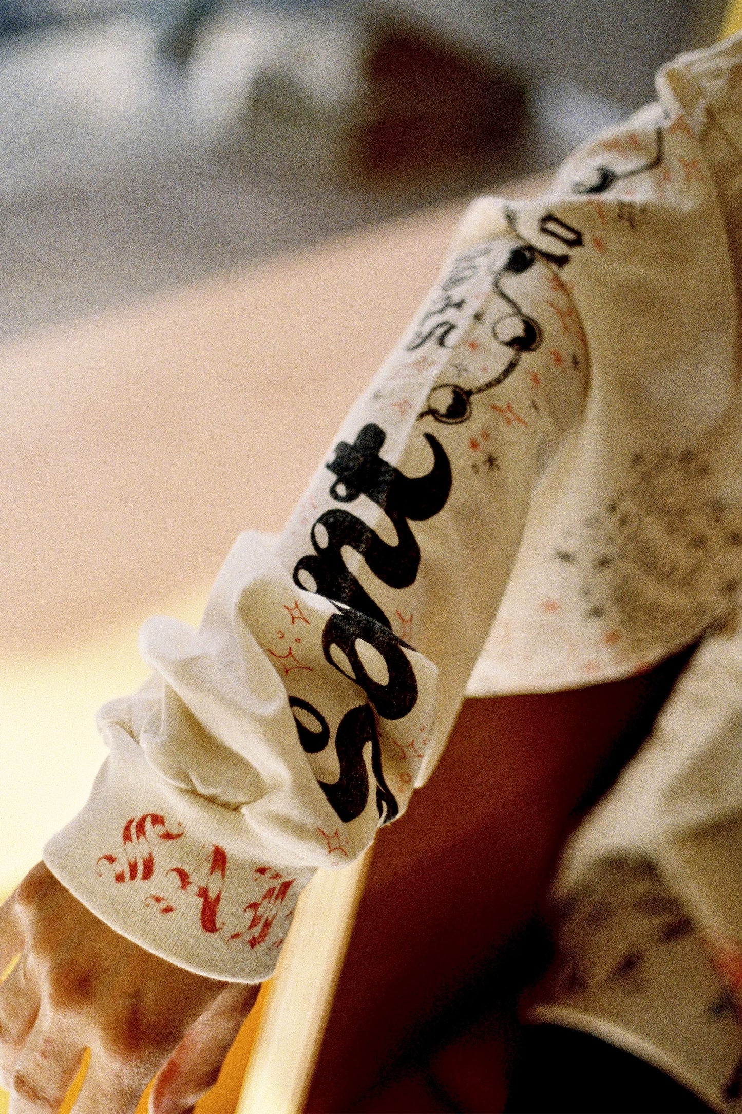 ALX_LS TEE/ DRAWING/WHITE