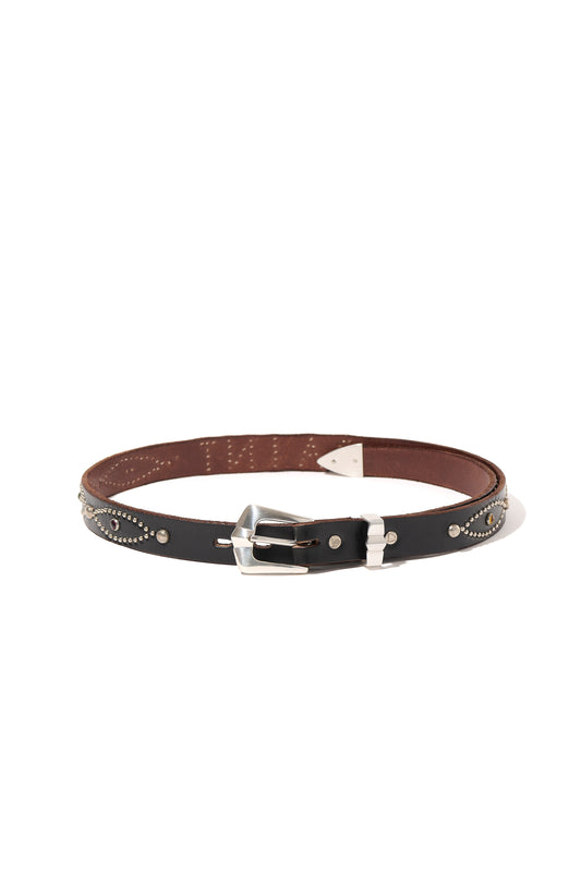 HTC_BELT NARROW/RINBW STONE/BLK