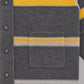 STRIPED KNIT  MOHAIR CARDIGAN