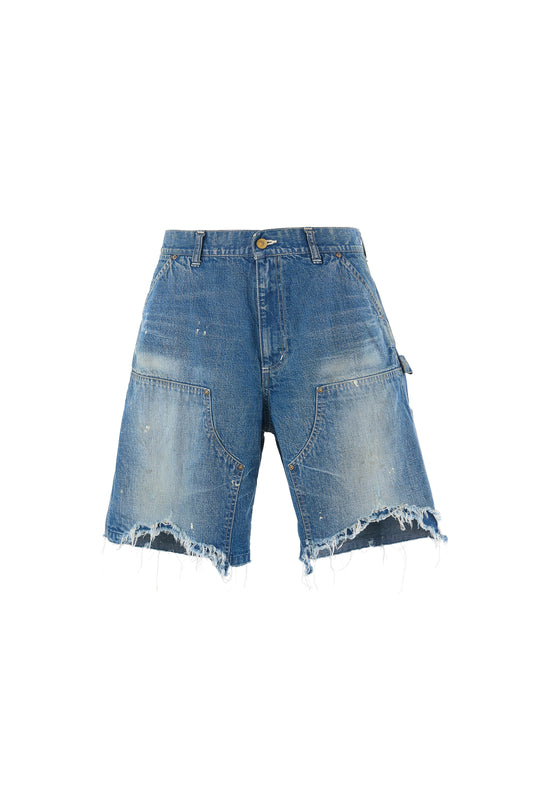 DOUBLE KNEE SHORTS/BLUE