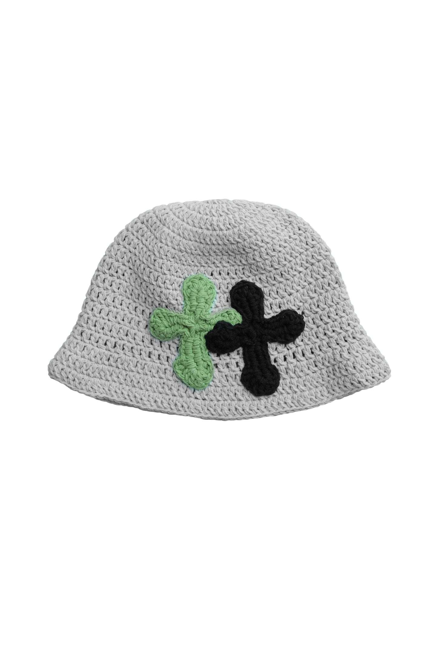 3D cross knit hat