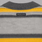 STRIPED KNIT  MOHAIR CARDIGAN