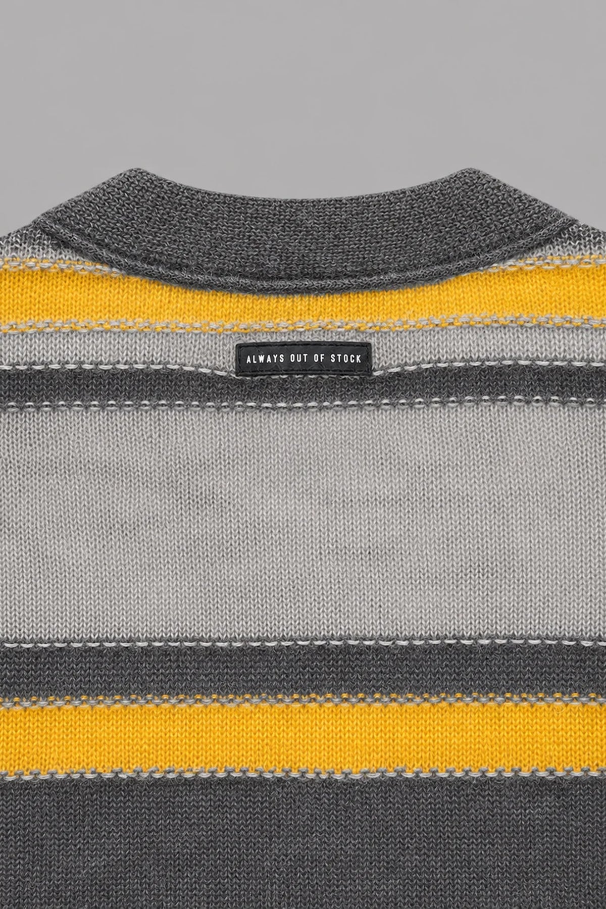 STRIPED KNIT  MOHAIR CARDIGAN