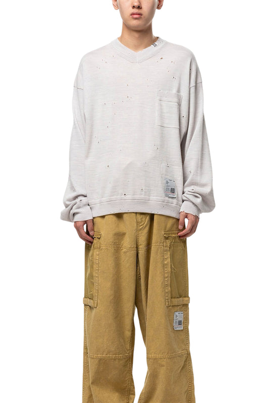 DISTRESSED KNIT PULL