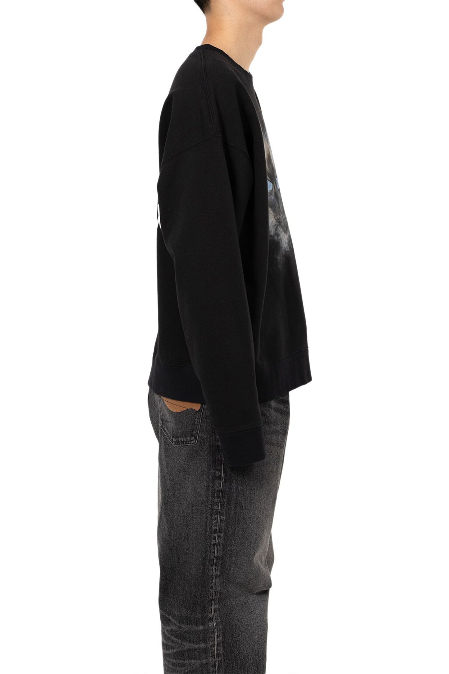 CAT PRINTED PULLOVER