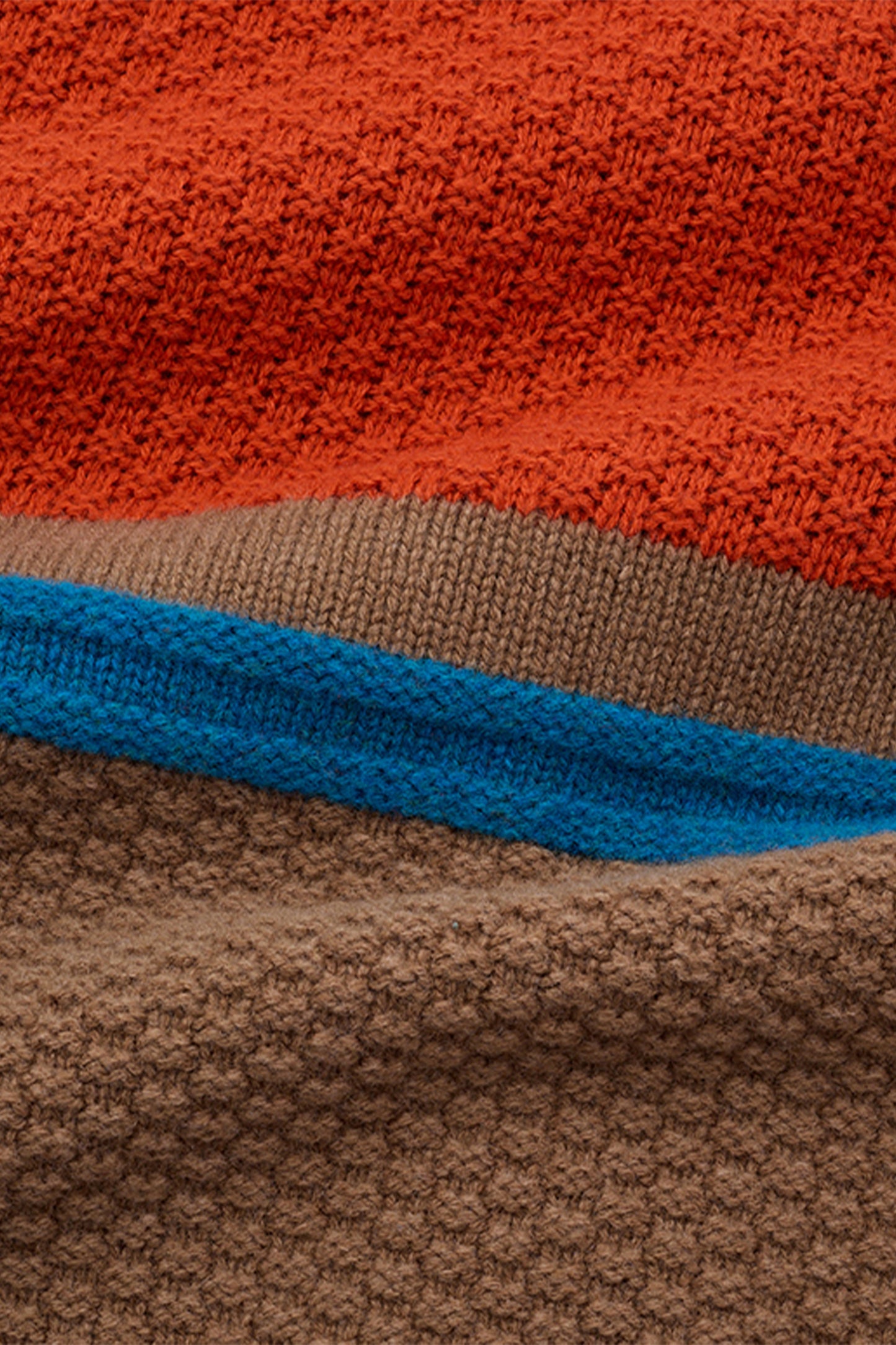 LA LOGO STRIPED CARDIGAN