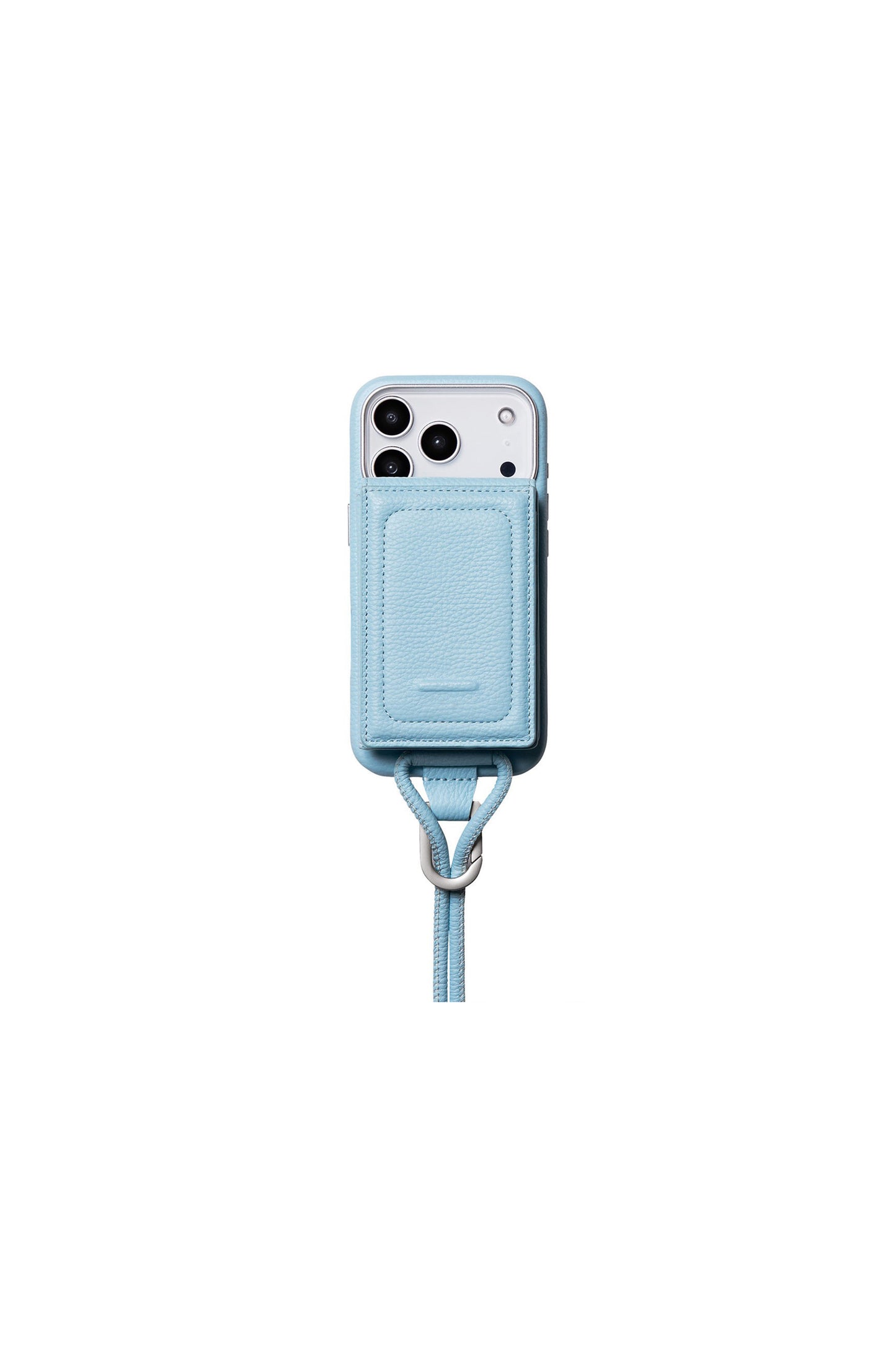iPhoneアクセサリー-ストラップ付レザーウォレット