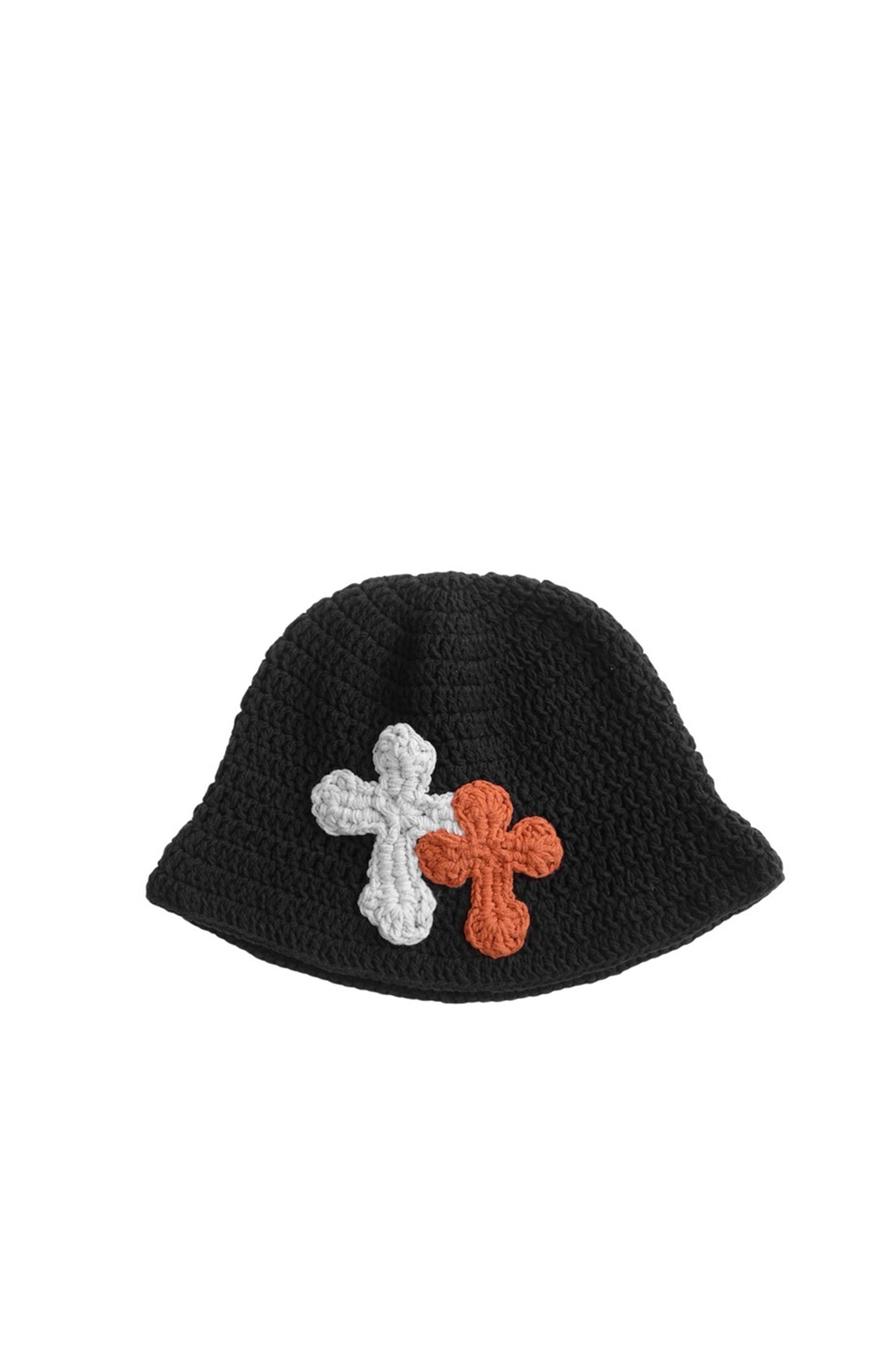 3D cross knit hat