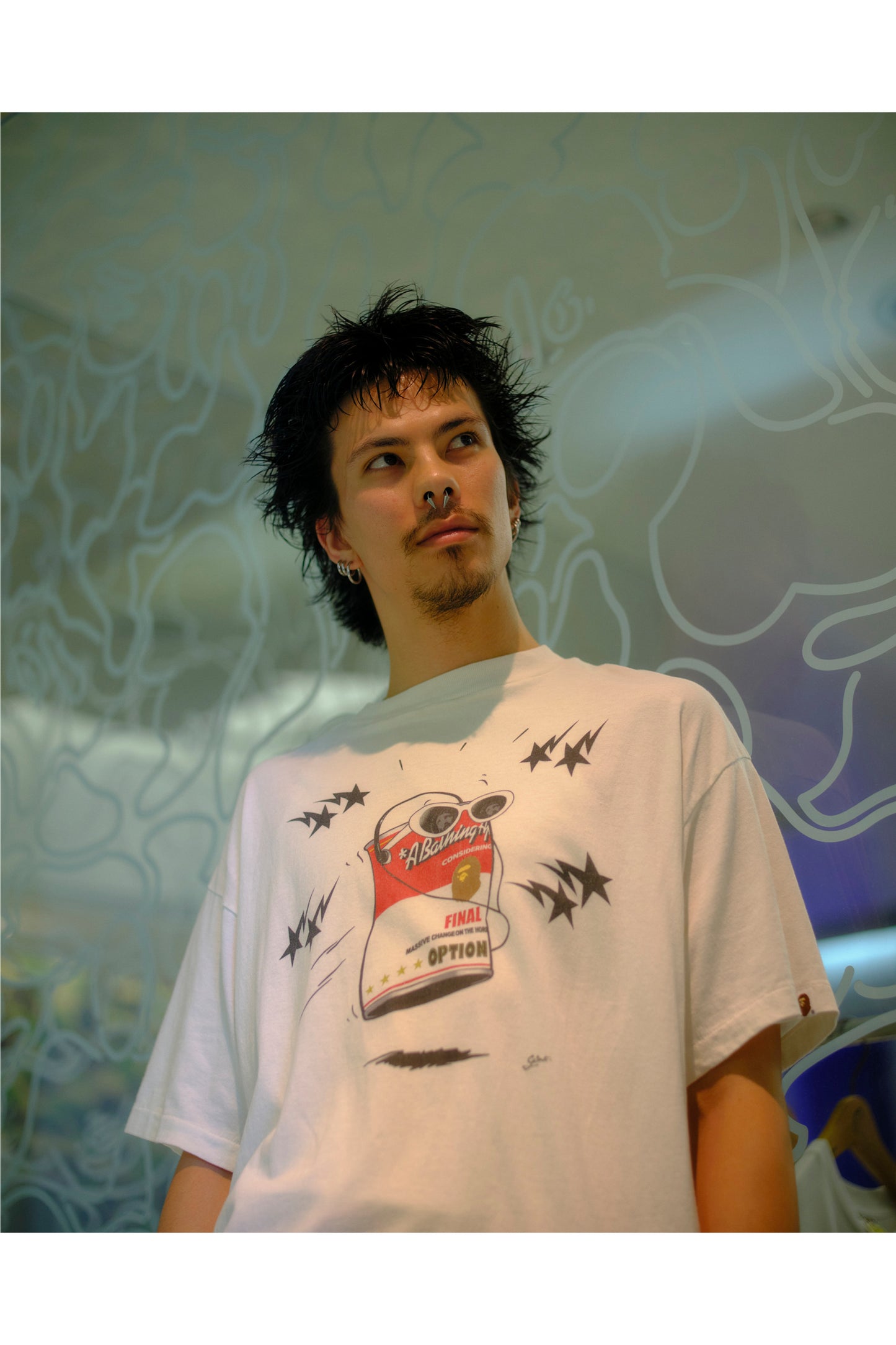 BAPE_SS T-SHIRT/JUMP/WHITE