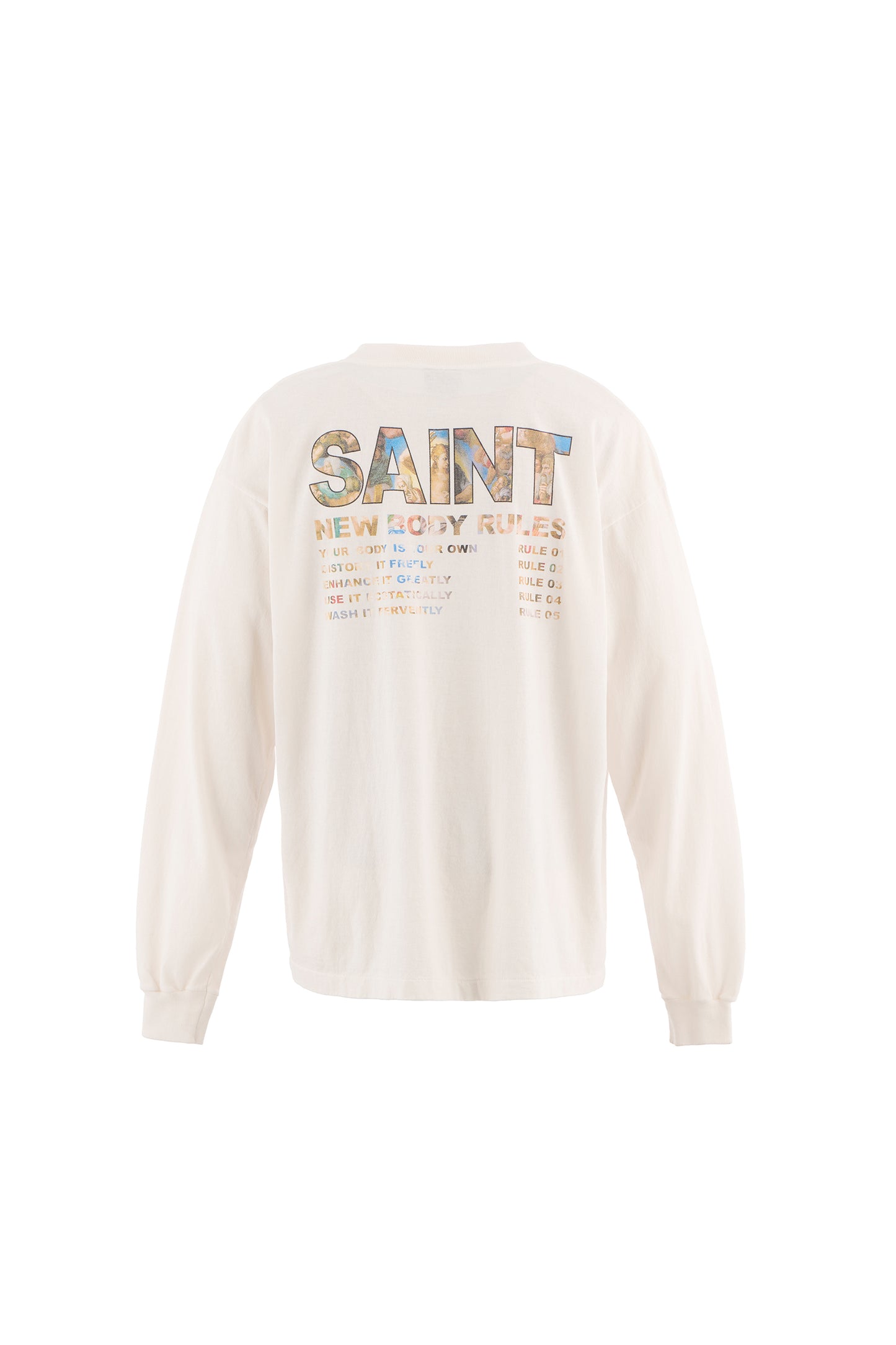 LS TEE/NEW BODY RULES/WHITE