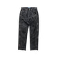 LEATHER STUDS DENIM PANTS
