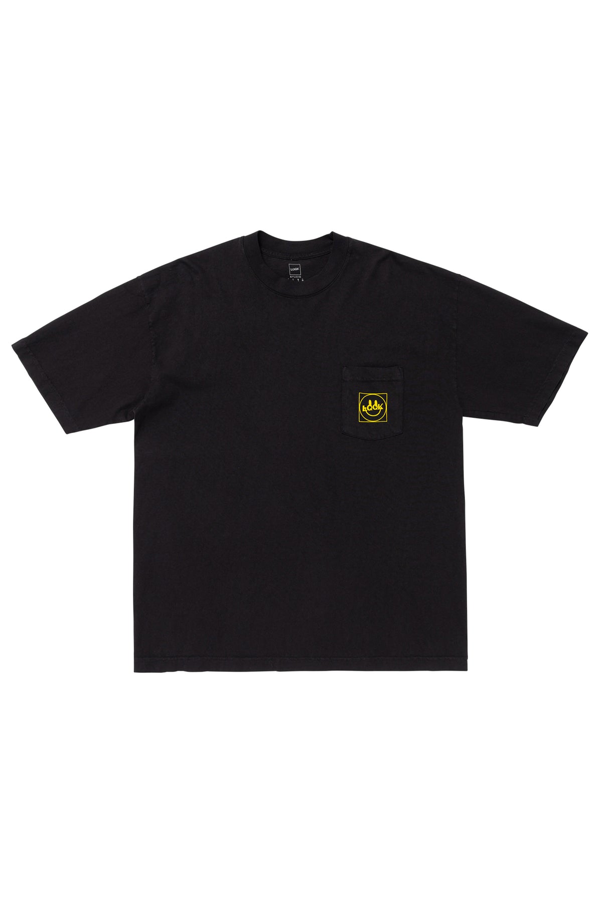 LQQK Smiley logo Pocket tee