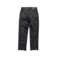 LEATHER STUDS DENIM PANTS