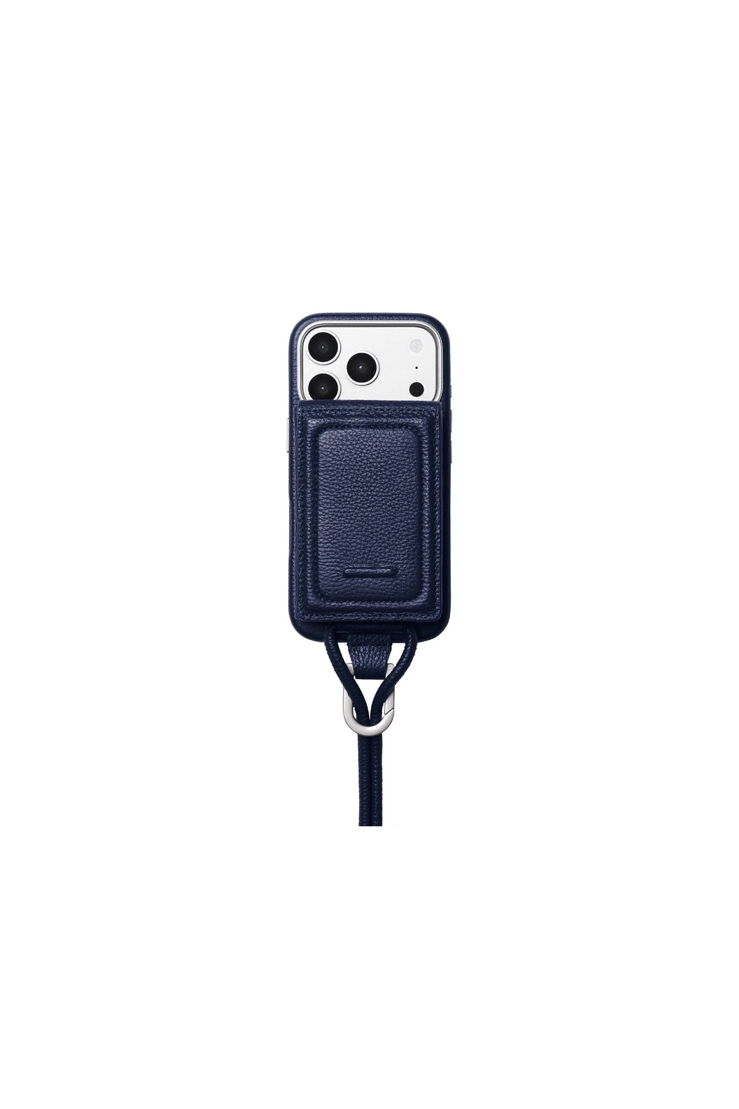 iPhoneアクセサリー-ストラップ付レザーウォレット