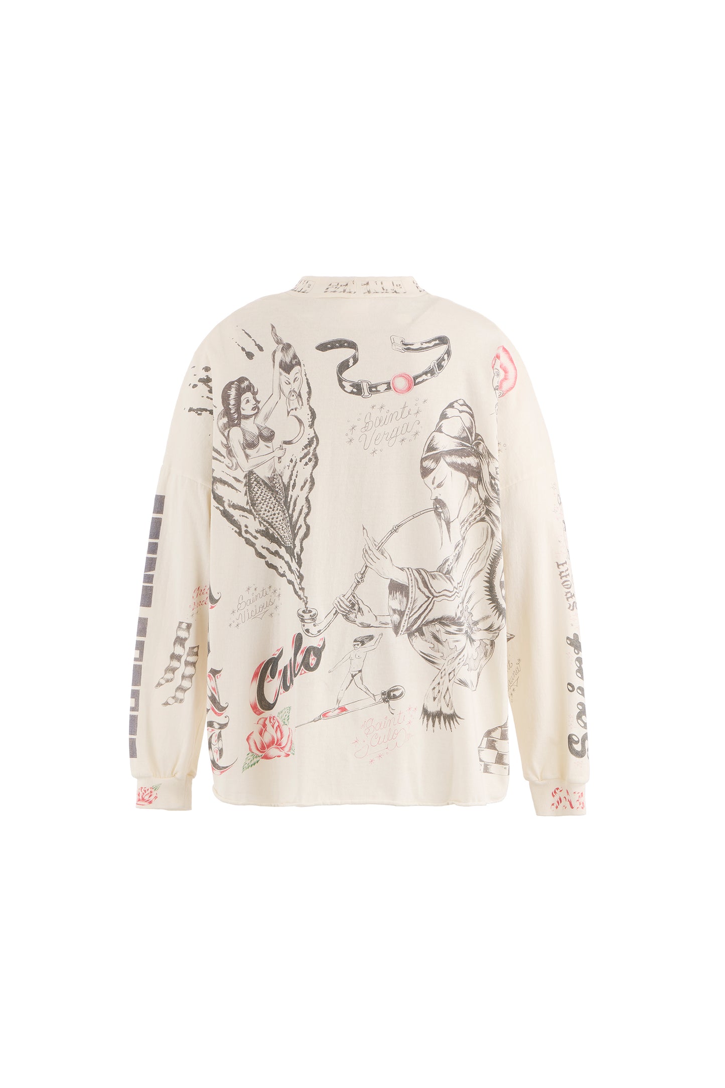 ALX_LS TEE/ DRAWING/WHITE