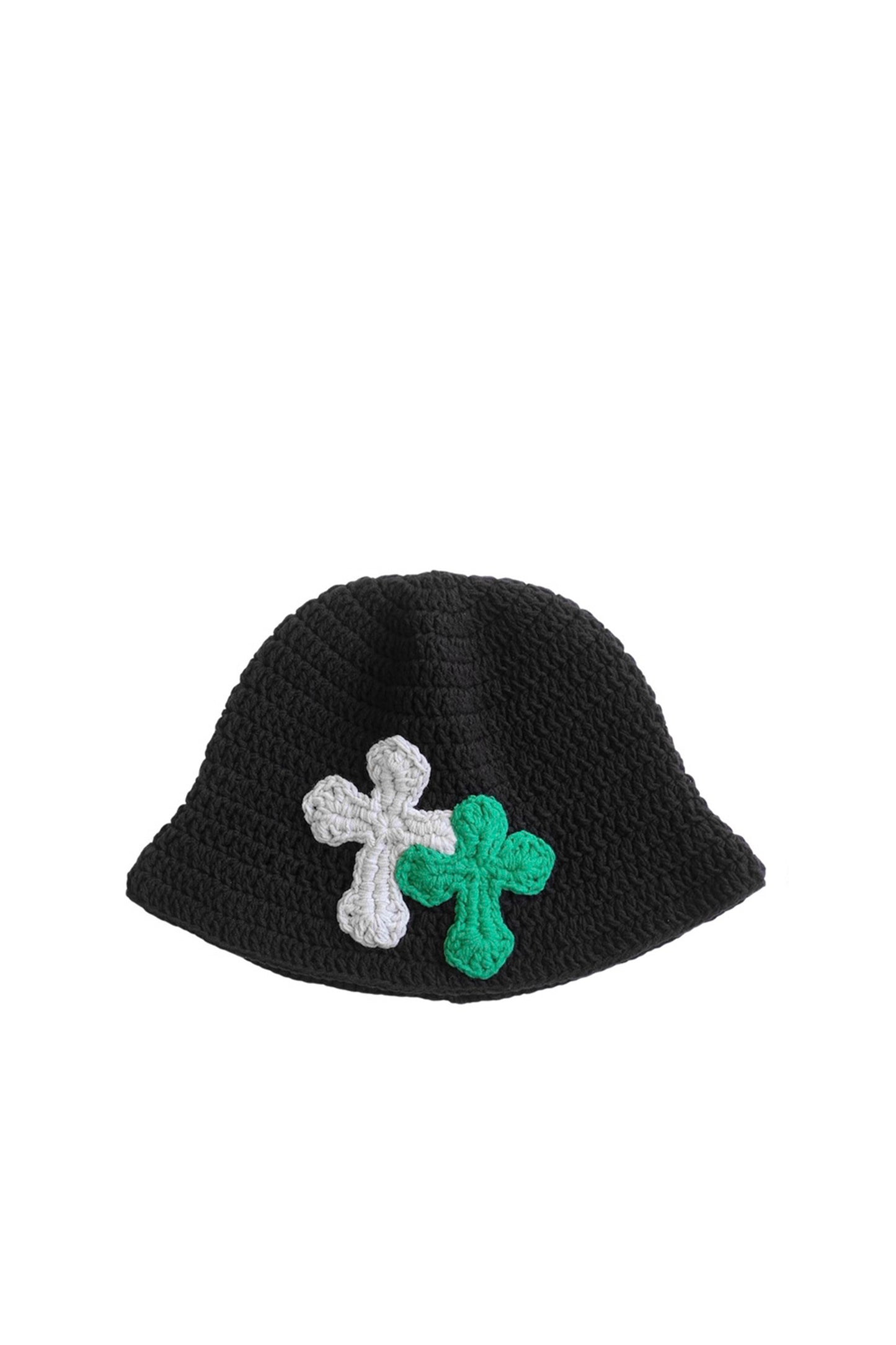 3D cross knit hat