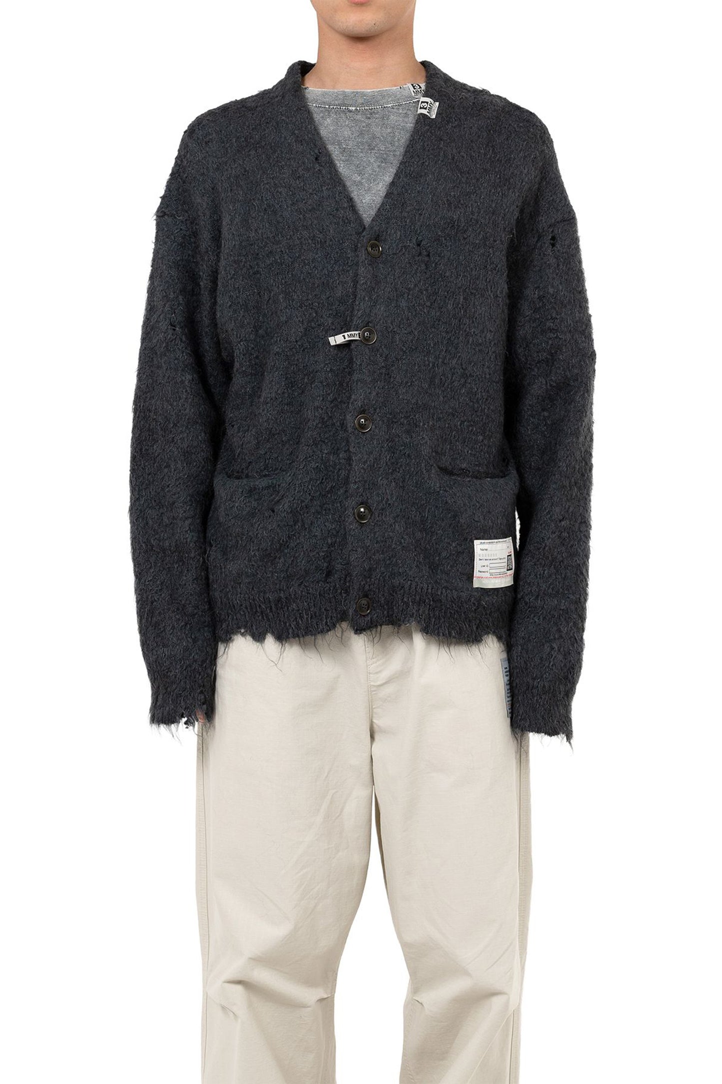MOHAIR KNIT CARDIGAN