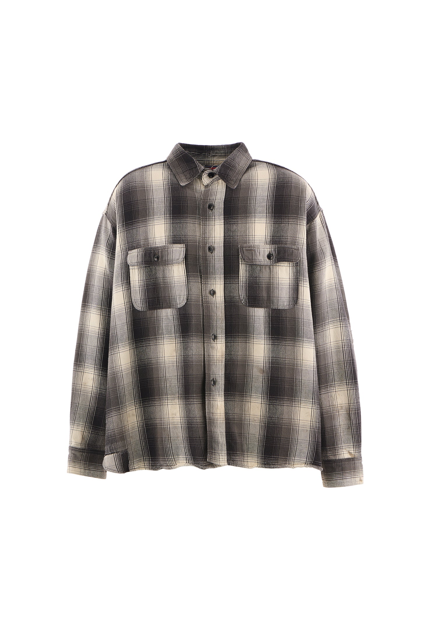 BB_FLANNEL SHIRT/ CHECK/BLACK