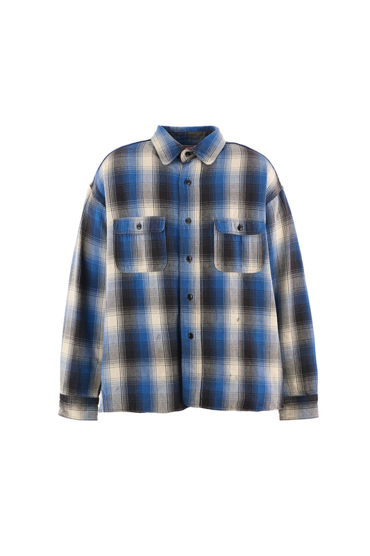 BB_FLANNEL SHIRT/ CHECK/BLUE