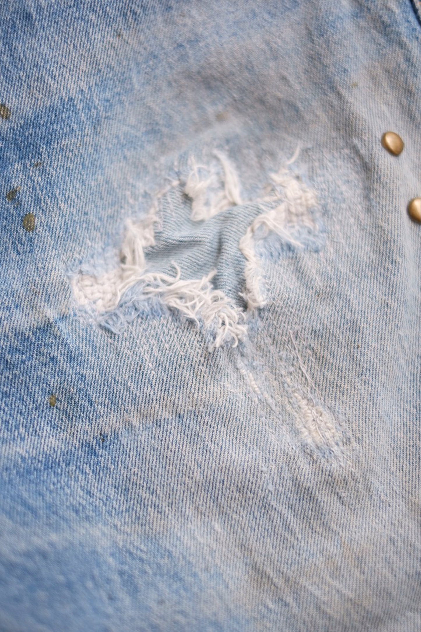 BAGGY STUDS DENIM  SHORTS