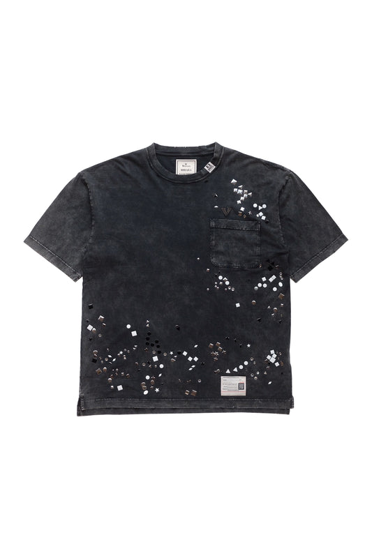 EMBELLISHED BLEACHED TEE