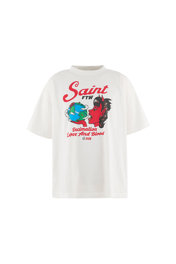 SS TEE/SAINT DEVIL/ WHITE