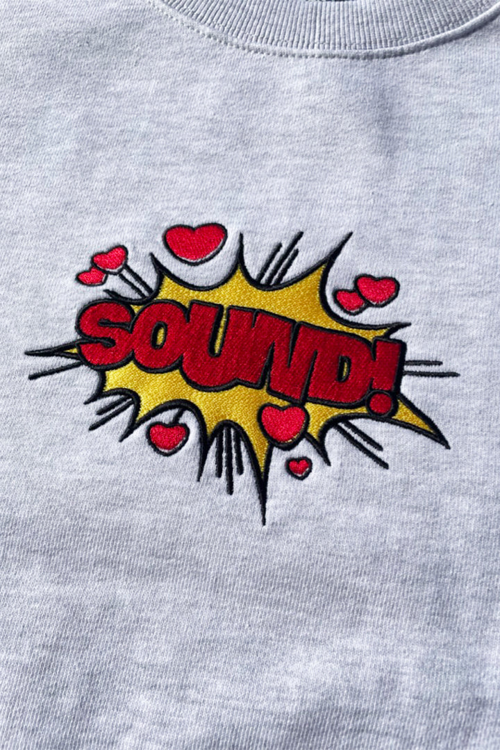 Red Comic Sound Sweatshirt