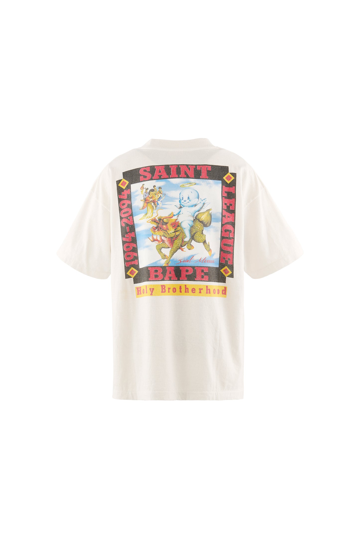 BAPE_SS T-SHIRT/POOL/WHITE