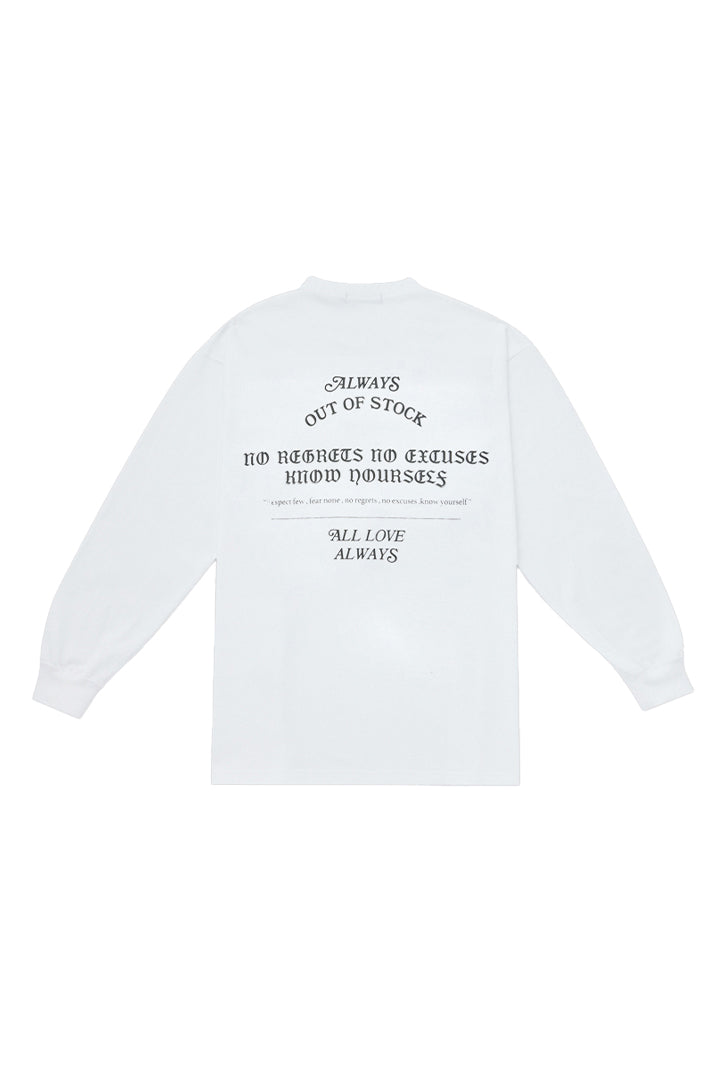 ALL LOVE ALWAYS DROP SHOULDER L/S TEE