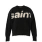 MOHAIR CREW KNIT/SAINT/BLACK